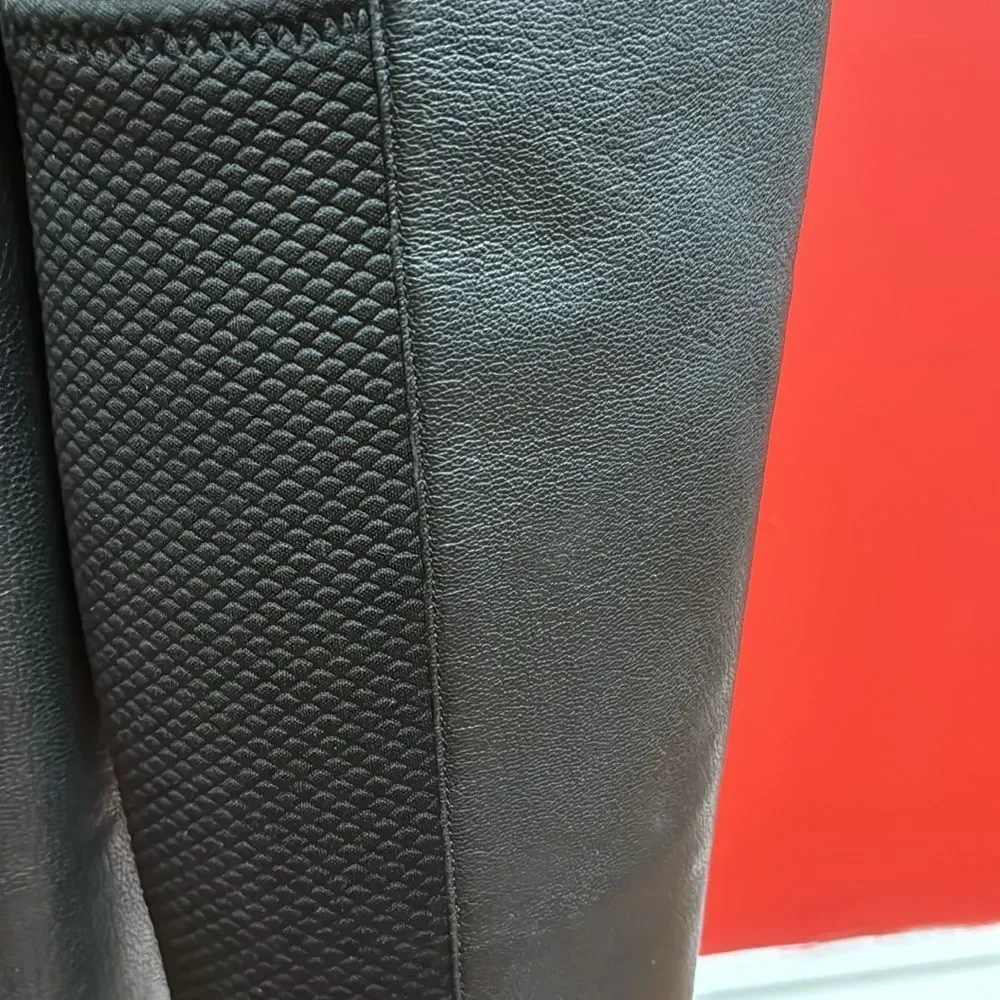 NWOT Cole Haan Dutchess Over The Knee Back Stretch Motorcycle Boots Black size 6